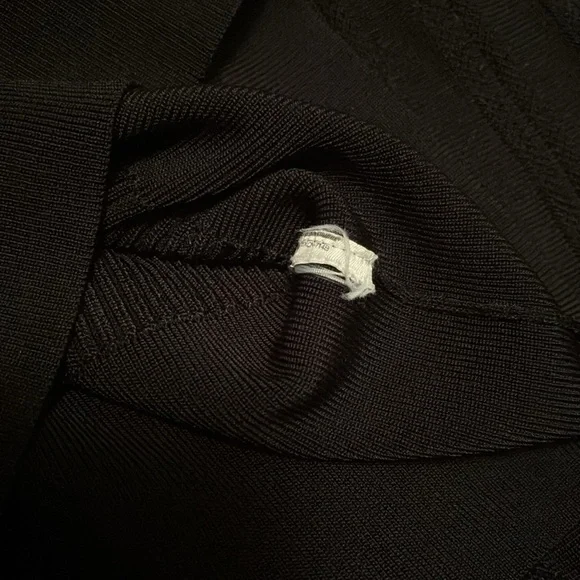 Express Ribbed & Pointelle Mock Neck Sweater w/ Balloon Sleeve Details SMALL - Picture 6 of 8